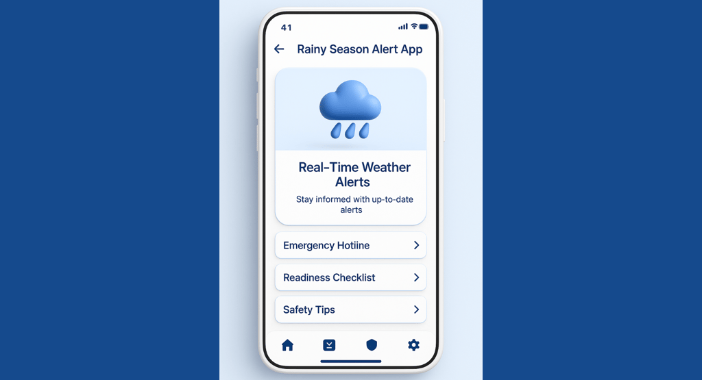 Rainy Season Alert App
