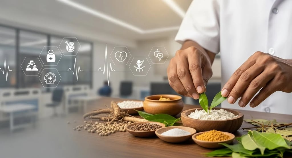 Siddha medicine role in public health as traditional healing integrates with modern healthcare.