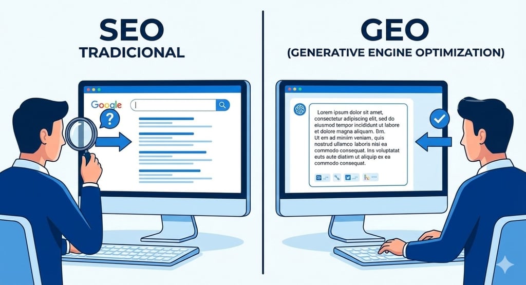 GEO (AI) Y SEO Tradicional