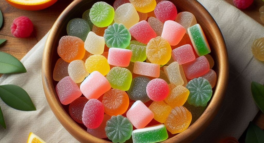 a bowl of gummies