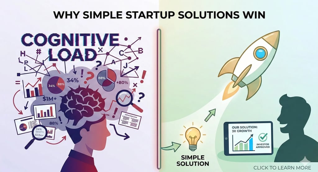 Cognitive Load in Pitch Decks: Why Simple Startup Solutions Win
