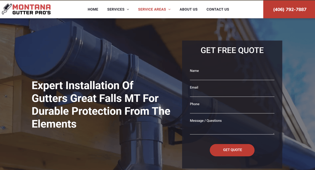 Montana Gutter Pro's LLC does service Great Falls Montana for all gutter related services