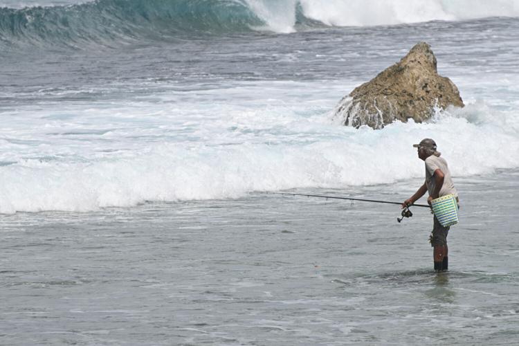 Fishing for Tataga' along Cabras Island in Guam