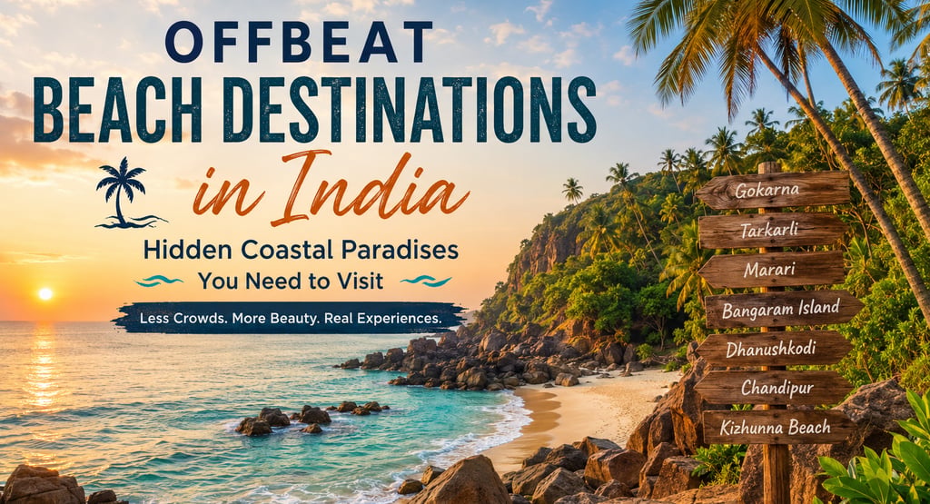 Offbeat Beach Holidays in India by Soma Journeys
