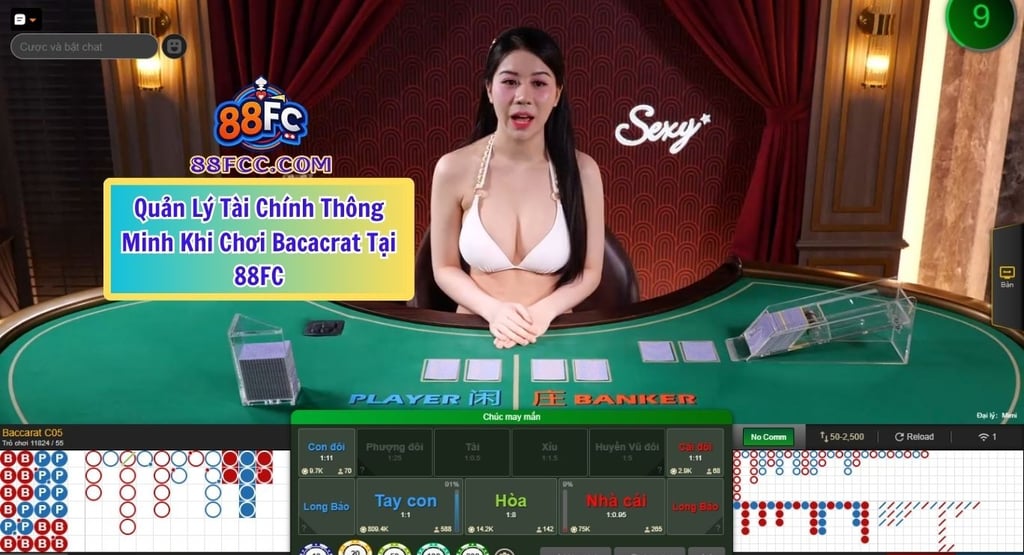 Cách Bắt Cầu Ngang Baccarat Hiệu Quả tại 88FC
