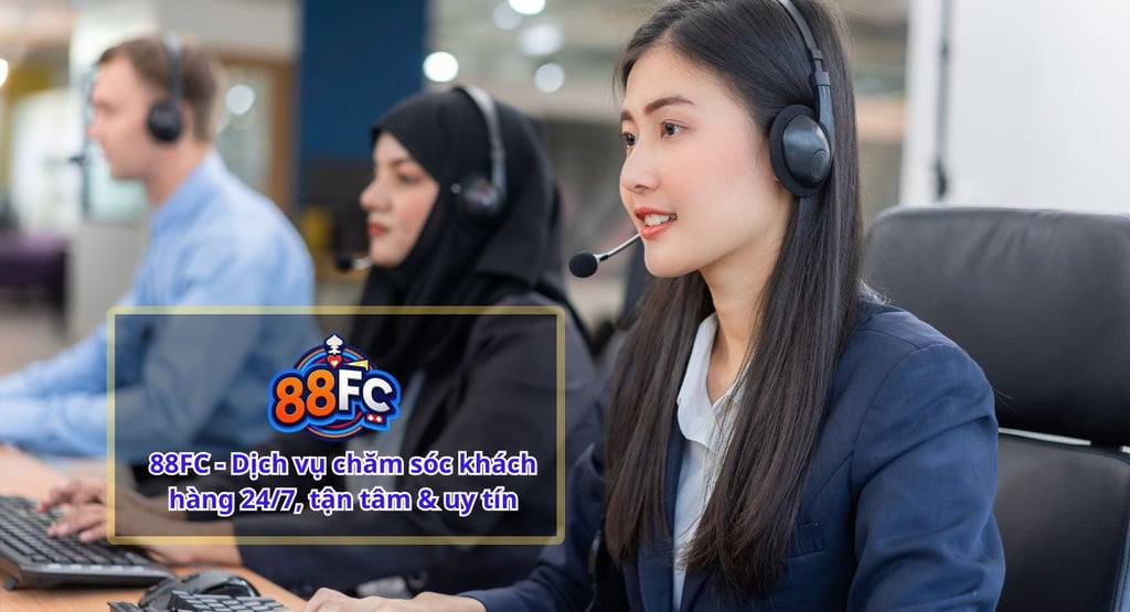 hệ thống chăm sóc khách hàng 24/7 nhà cái 88fc
