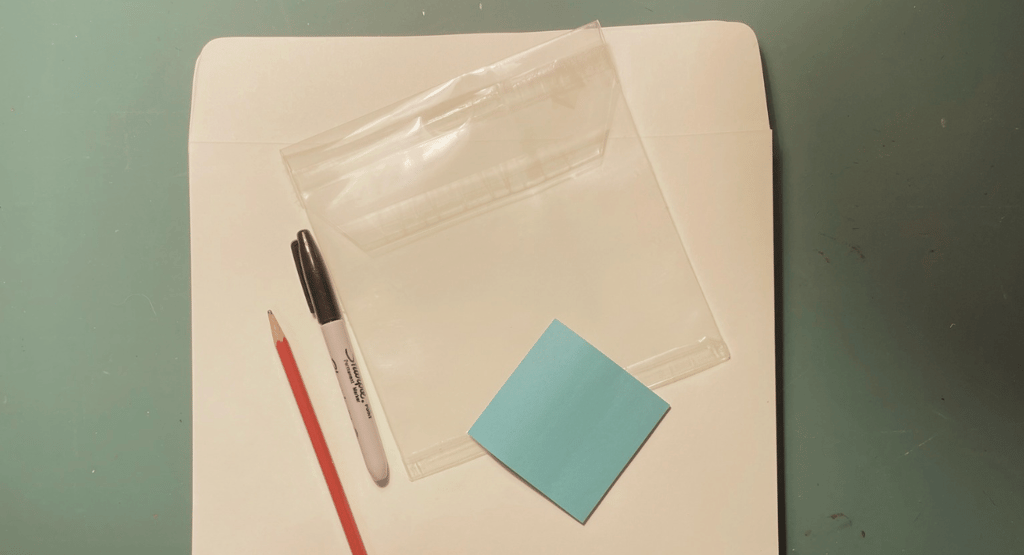 Example of items useful for sorting old photos