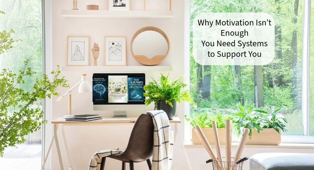 Motivatgion isn't enough-you need systems