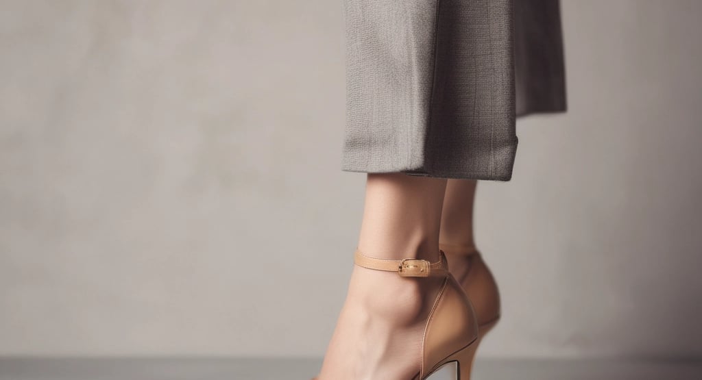 person in black shoes on leaves