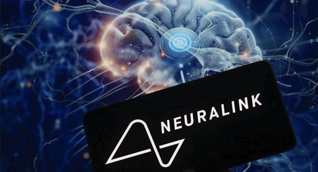 a person holding a card that says neuralinkk
