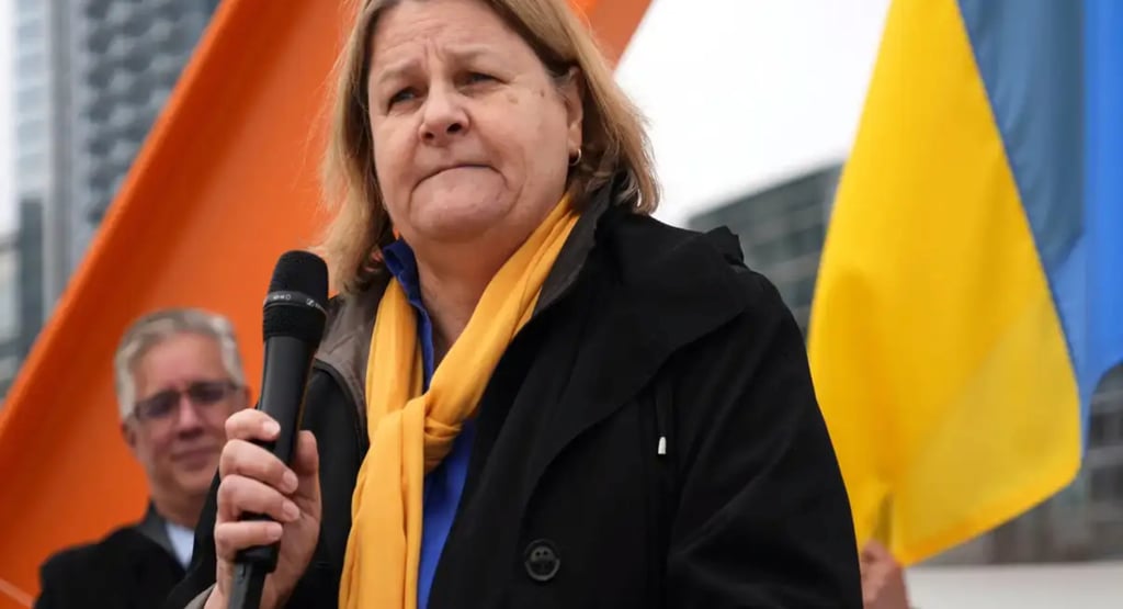 a woman in a black coat and yellow scarf
