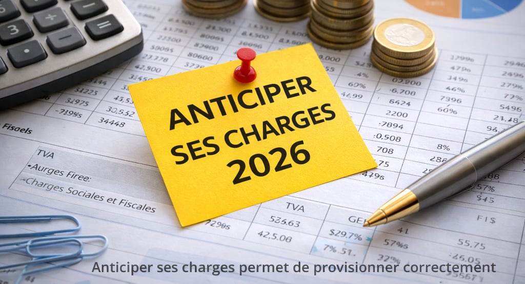 anticiper ses charges comptables en 2026 pour sécuriser la trésorerie de son entreprise