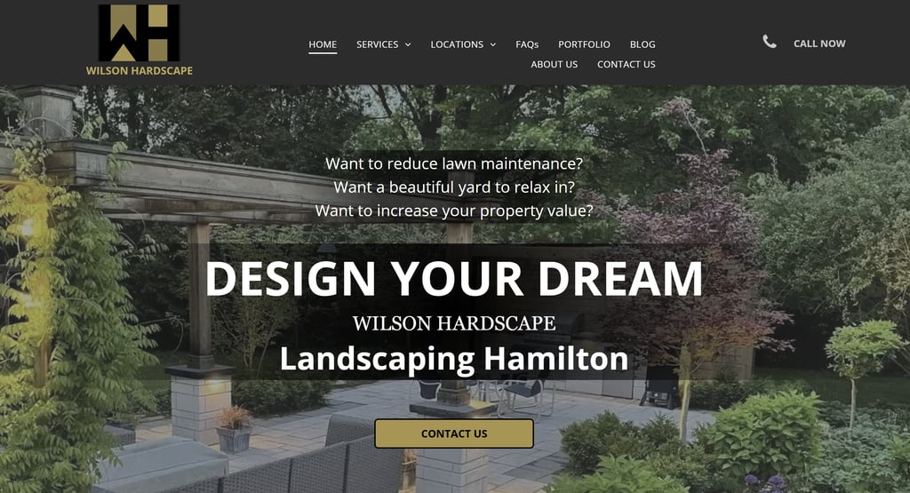 hardscaping companies in Hamilton Ontario, custom stone patios and walkways