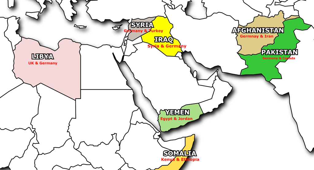 Tanto Press map of displacement