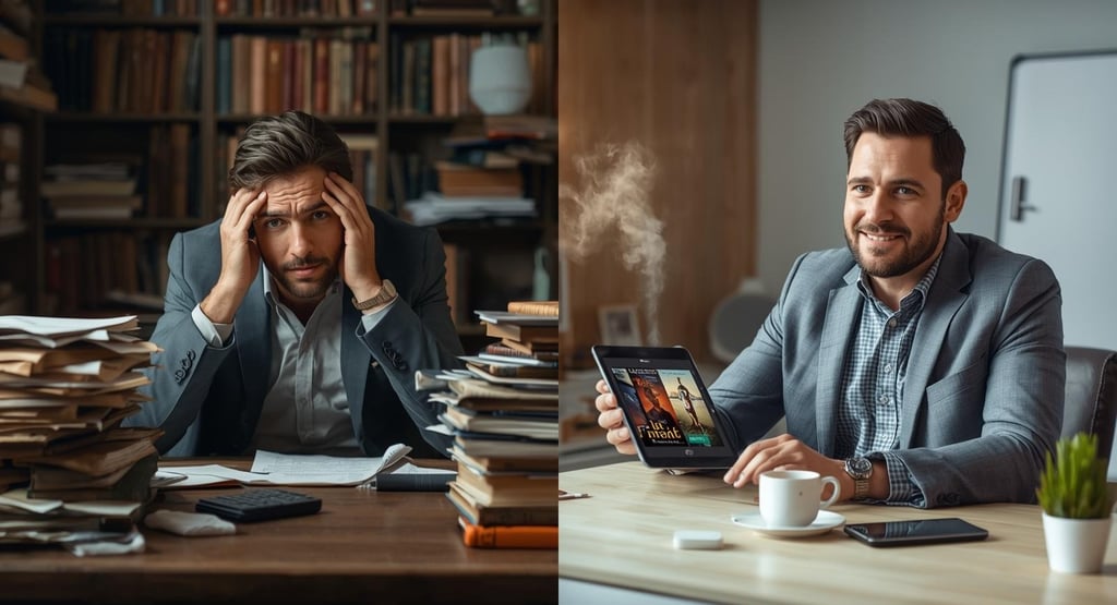 Comparison of traditional book buying versus digital ebook bundle access