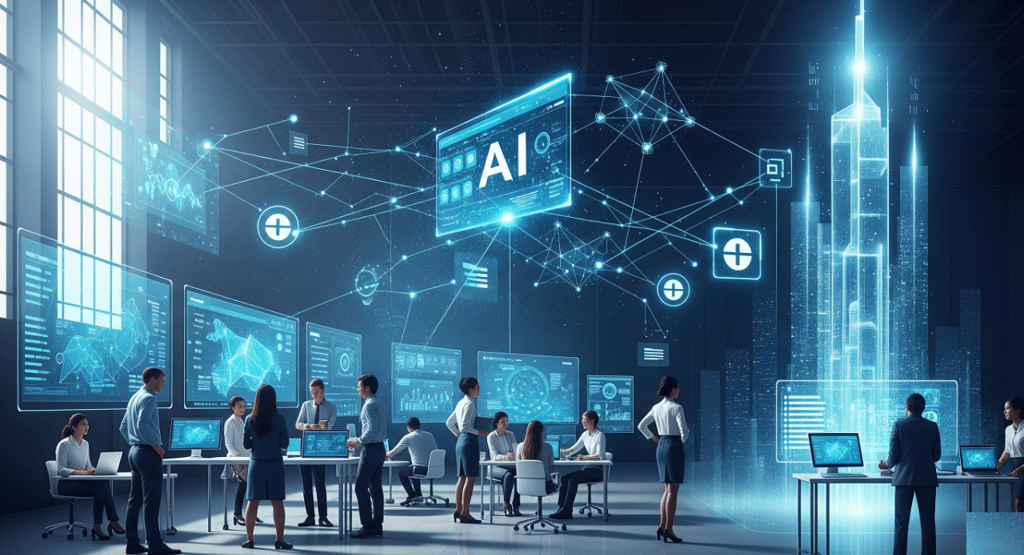 Human-AI synergy for scalable solutions, data security, and future vision.