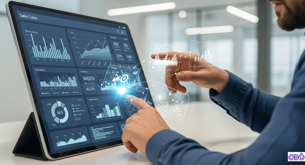Team analyzing AI-powered e-commerce data.