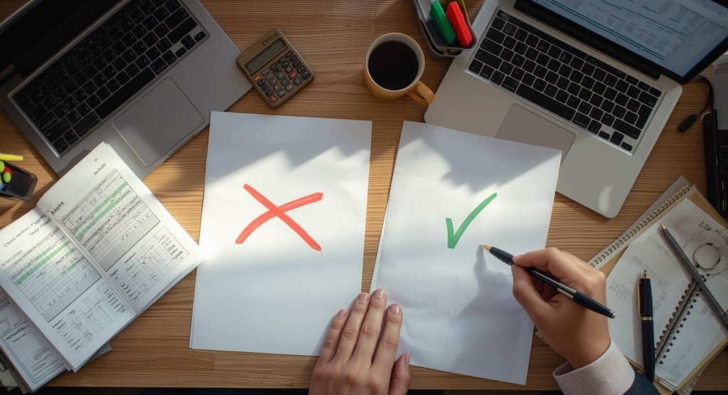 Comparing A/B test results with conversion rate data on desk