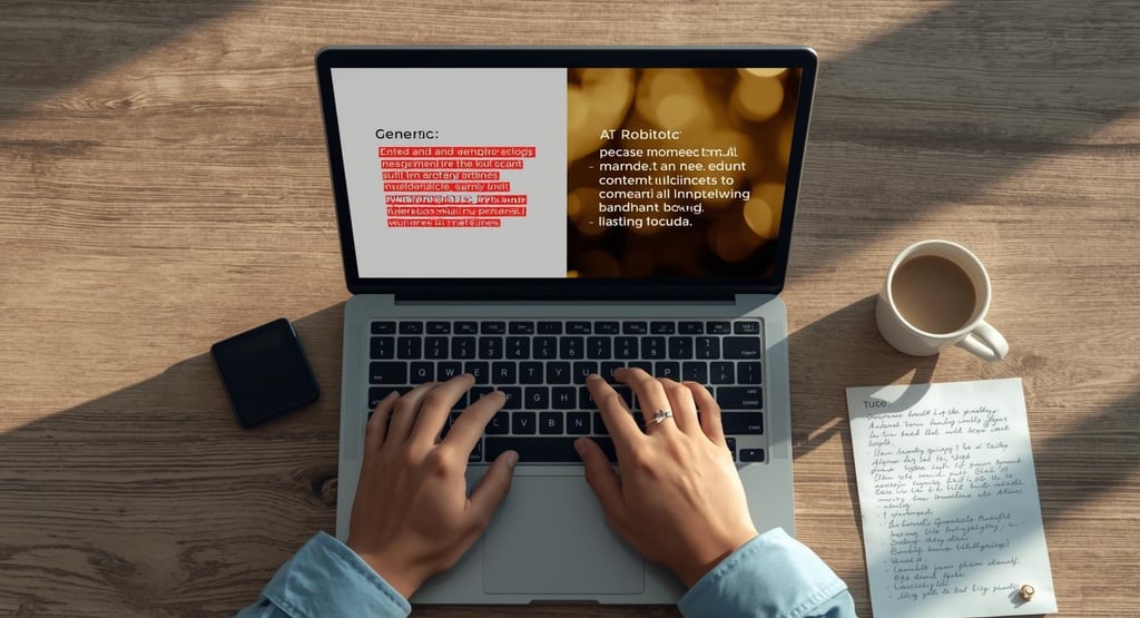 Writer creating authentic LinkedIn content that matches their personal voice