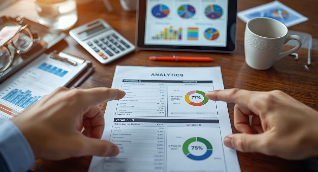 Statistical analysis of A/B test results and winner declaration