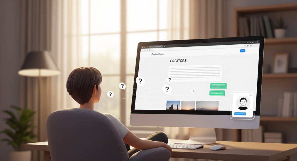 A relaxed person with a laptop, showing how a chatbot on a website frees up time.