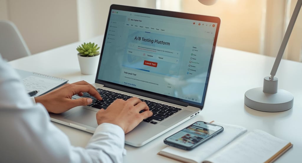 Starting first A/B test using no-code testing platform