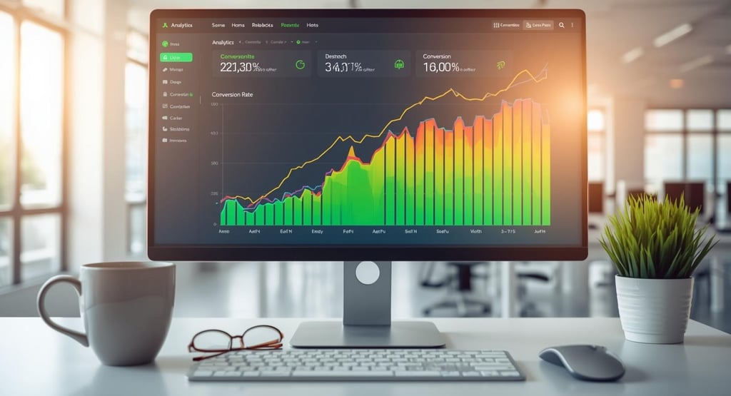 Conversion rate optimization results showing revenue growth