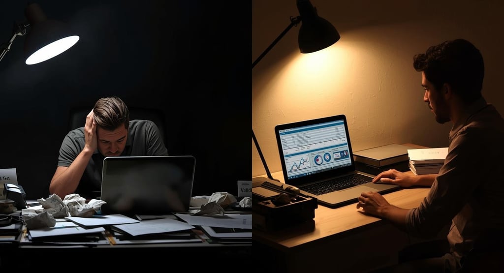 Contrast between improper and proper A/B testing methods