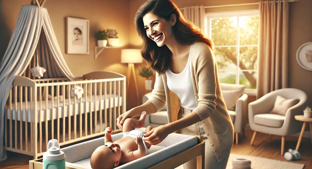 woman choosing the best diaper
