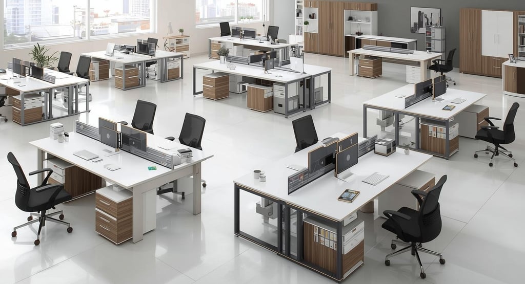 Modern offices require more than just a place to work—they need functional, stylish, and efficient setups