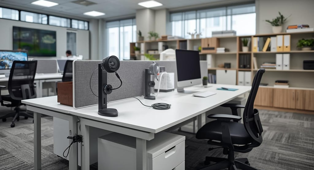 A modern office desk is far more than a flat surface