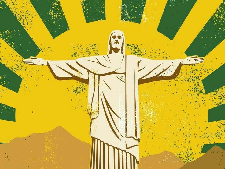 ilustração do cristo redentor