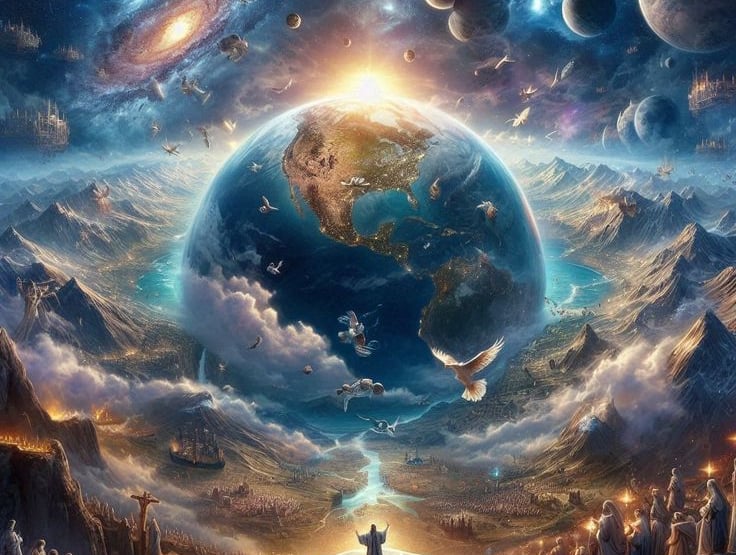 a man standing in front of a book with a book open