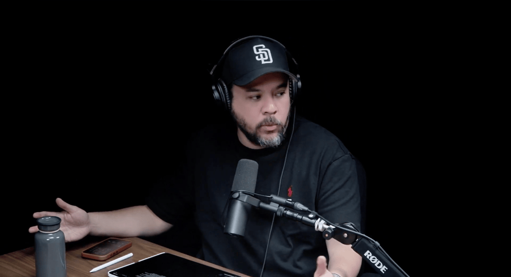 Mercy Tahitoe in White Wood Studio for an episode of Proxemics Podcast