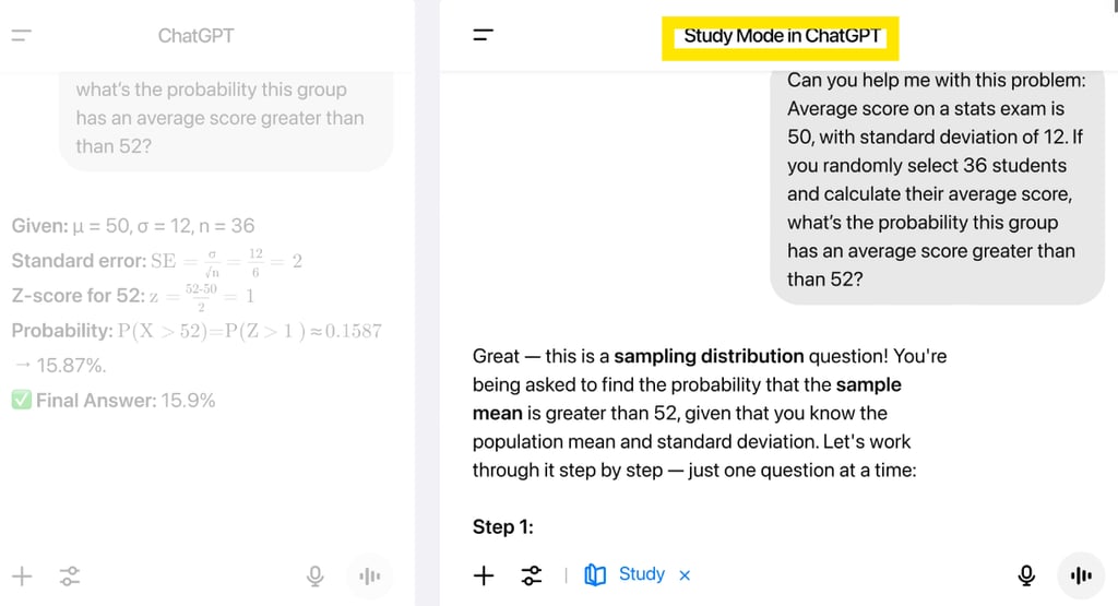 ChatGPT Study Mode