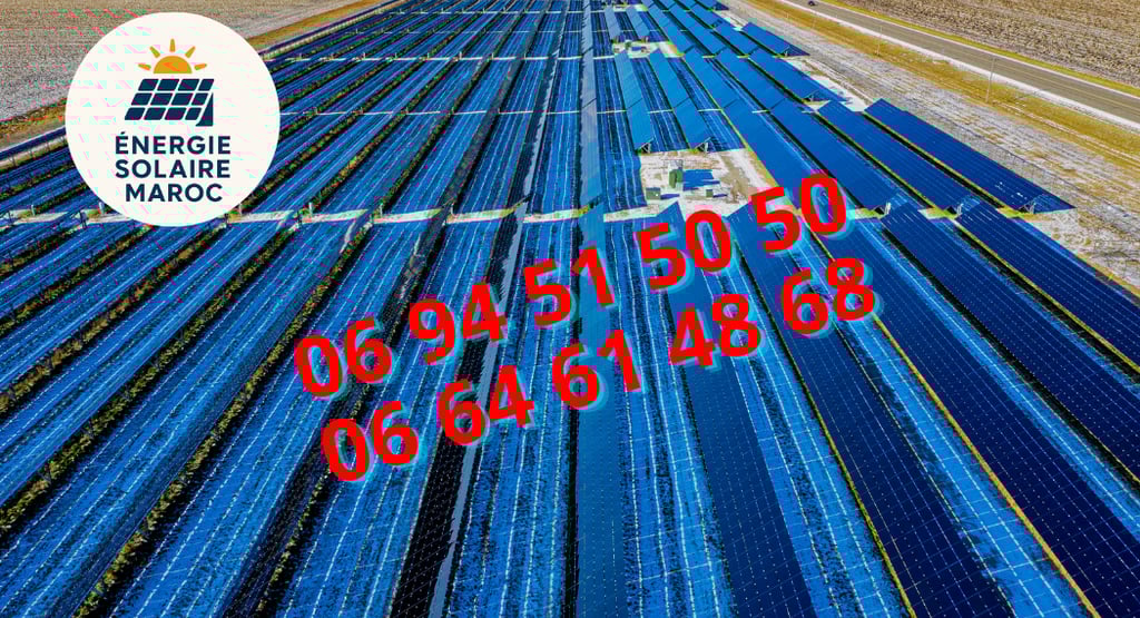 "Énergie solaire maroc contactez le 0694515050