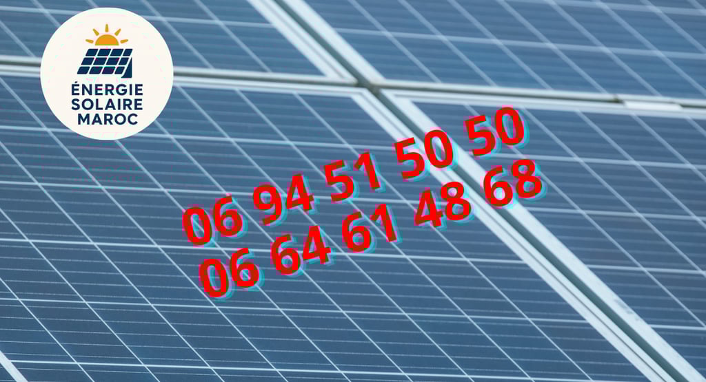 Énergie Solaire Maroc contactez 0694515050