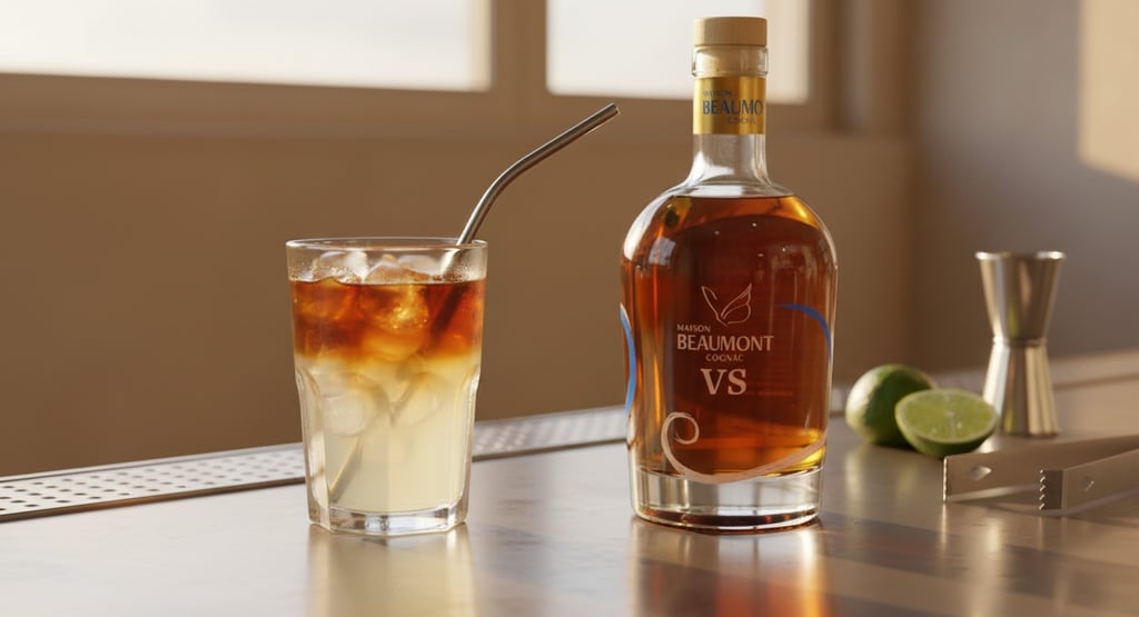 Cocktails-cognac, Dark in the storms, le cocktail signature au cognac Maison Beaumont VS