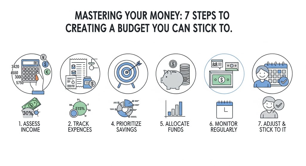 Discover how to take control of your finances with our guide, "Mastering Your Money: 7 Steps to Crea