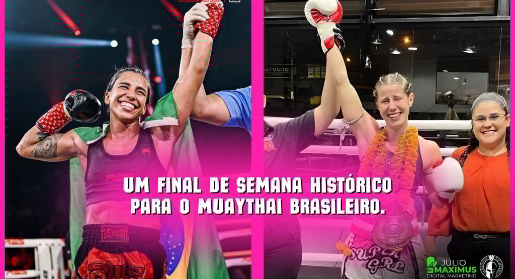 Muaythai feminino brasileiro no outubro rosa