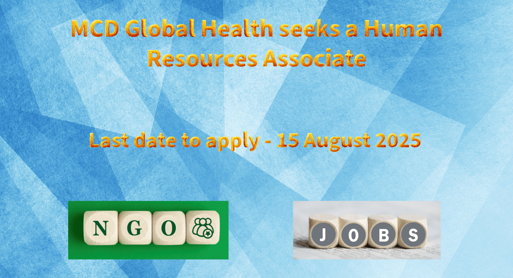 MCD Global Health seeks a Human Resources Associate
