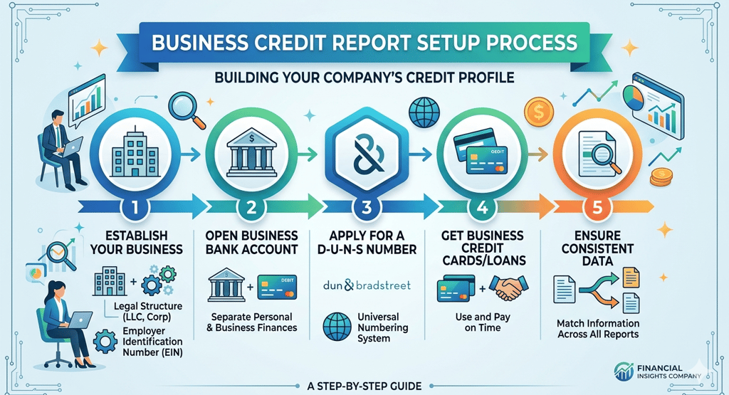 Business Credit Report Setup Process Guide