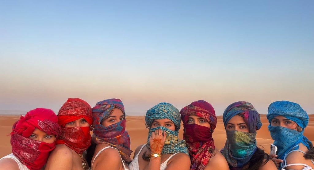 Mulheres viajando por marrocos