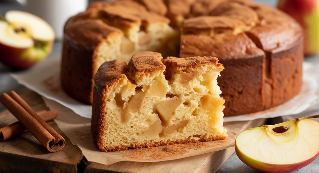 Bolo-Sueco-de-Maçã-com-Canela-Fofinho