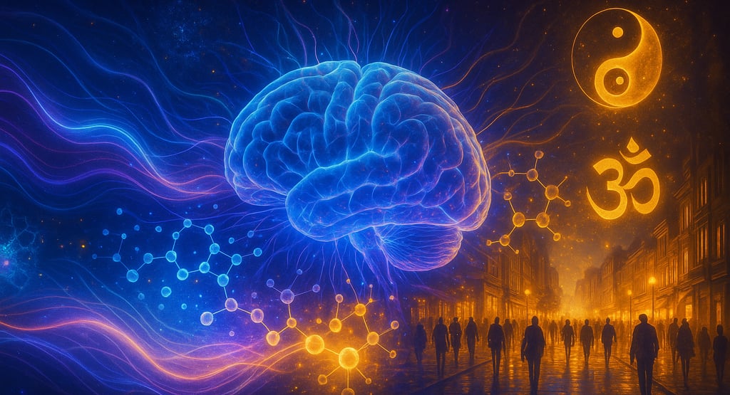 O invisível se tornando forma no fluxo cósmico
