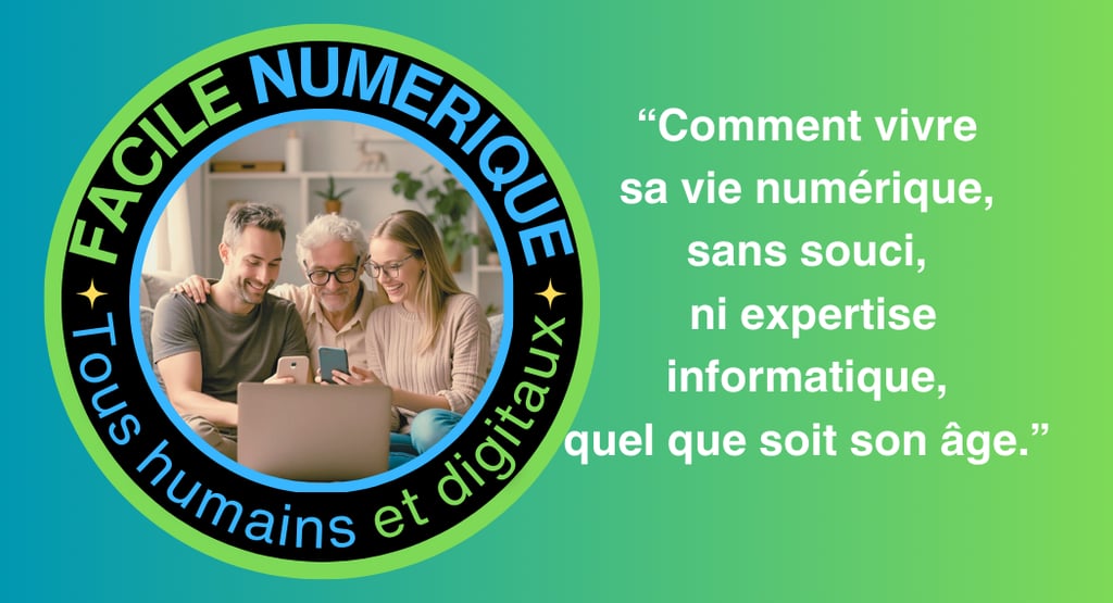 une carte de visite de la société Facile Numerique 