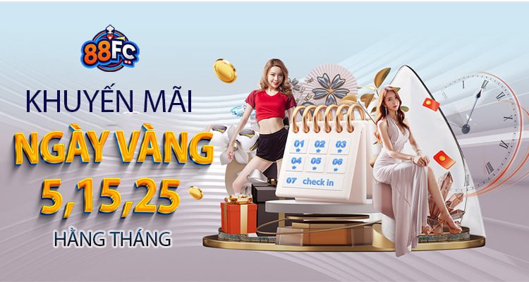khuyến mãi ngày vàng nhà cái 88fc
