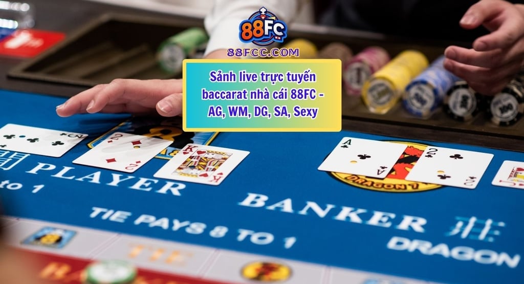 Sảnh live trực tuyến baccarat nhà cái 88FC – AG, WM, DG, SA, Sexy