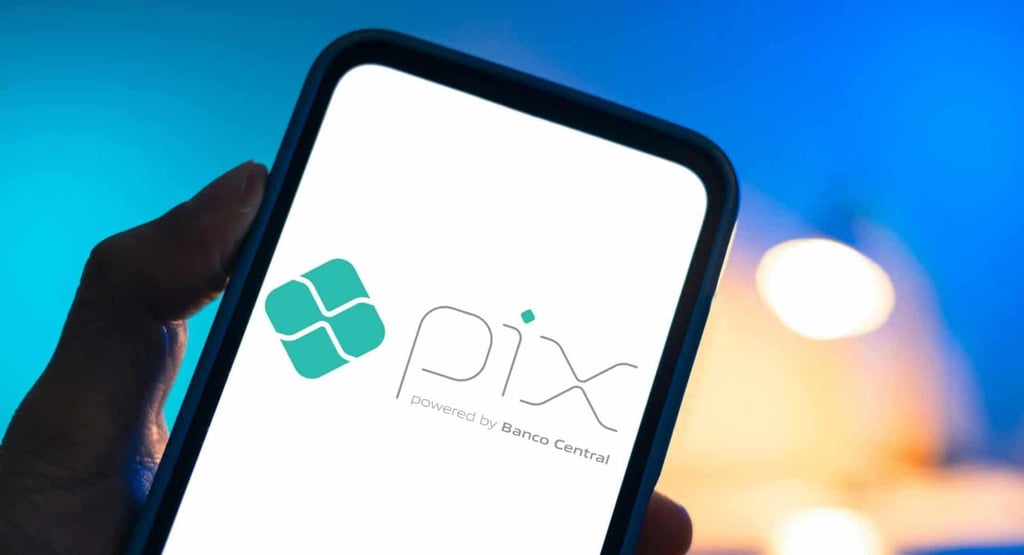 imagem do aplicativo do banco utilizando meio de pagamento PIX