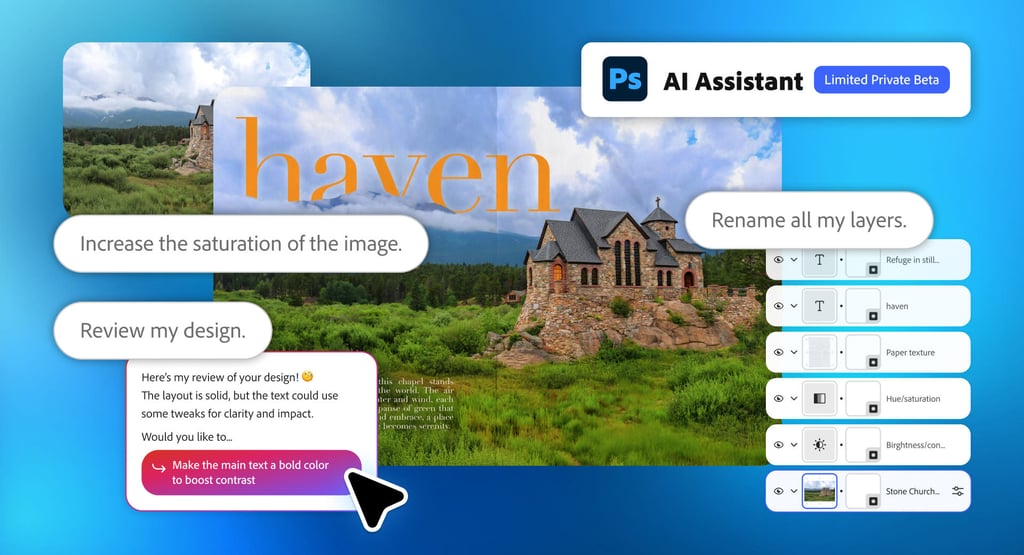 Adobe revoluciona o Photoshop com novo assistente de IA que automatiza tarefas criativas